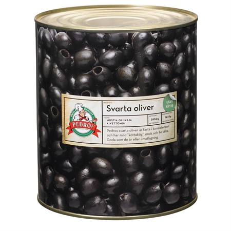 Oliver svarta u kärna 4x3 kg Pedros