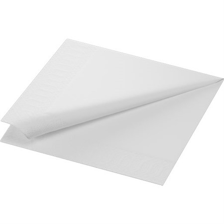 Servett 2-ply 40x40cm 1250st white Duni