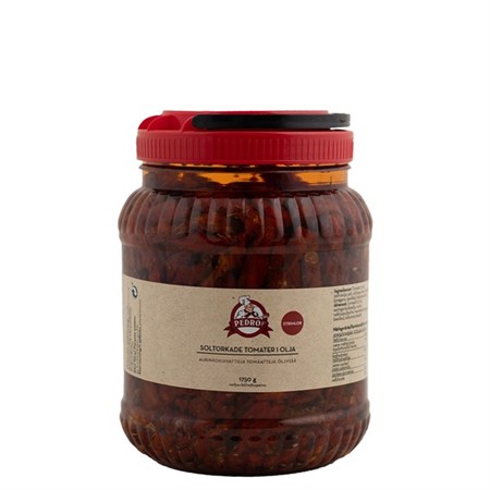 Soltorkade Tomater Strimlade 6x1,75kg Pedros