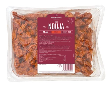 Nduja spicy 12x12mm 9x1kg